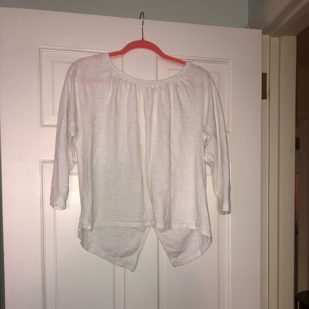 White Long Sleeve Madewell Shirt